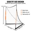 Lacrosse Goal, 6' X 6' Lacrosse Net, Portable Lacrosse Goal with Carry Bag, Fiberglass Rod Backyard Lacrosse Training Equipment, Easy Setup Collegiate