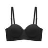 Thin breathable underwear women's small breasts gather and show large adjustment type flat chest special non-slip strapless half cup bra cover