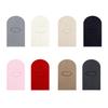 Children Hat Solid Color Stretchy Fit Kids Knitted Hat Winter Outdoor Activities Headgear Cold Weather Hat