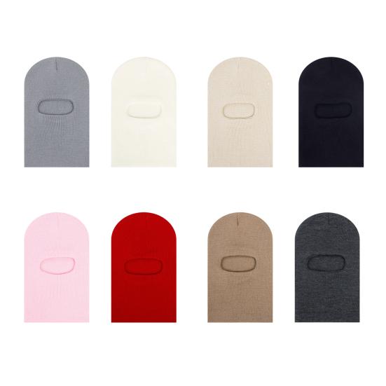 Children Hat Solid Color Stretchy Fit Kids Knitted Hat Winter Outdoor Activities Headgear Cold Weather Hat