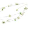Les Trésors De Lily [J1213] - Green 'Sissi' Necklace