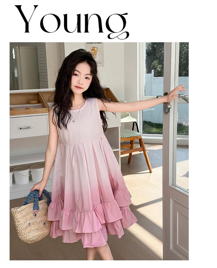 Girls' dress summer 2026 new summer dress girls' western-style gradient princess dress children's dress summer style