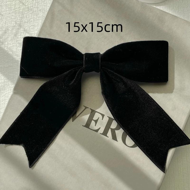 Black Velvet Bow Brooch Shirt Sweater Decoration Autumn Winter Accessories Women's Fashion Accessories