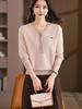 Solid Color V-Neck Wool Pullover: Soft, Lazy Style for Autumn/Winter - Loose Fit, Versatile, Thick Base Sweater
