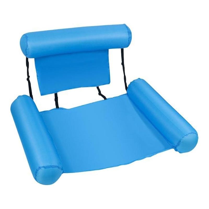 Good-Pool Float Chair, Adult Inflatable Pool Lounger, Foldable Portable Float Seat, Pool Party Summer Water Fun