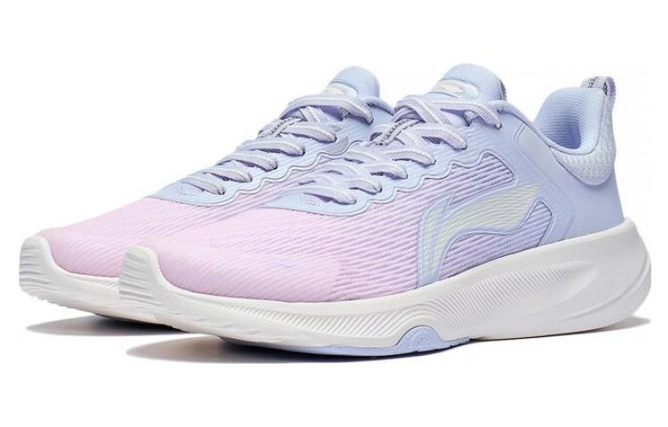Li Ning Lanying Light Fabric Lightweight Cushioning Low top Badminton Shoes Women's Blue Pink AFVT012-1