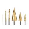 6PC Serrated Titanium Step Drill Set - Rustproof, Multifunctional Woodworking Hole Opener