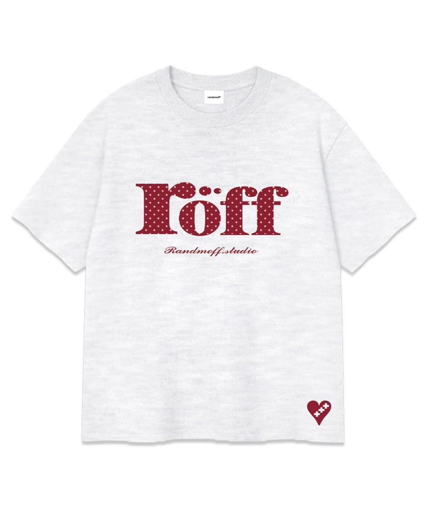 RANDOMOFF Röff Type Play Dot Over Fit T-Shirt [Red] (3Color)
