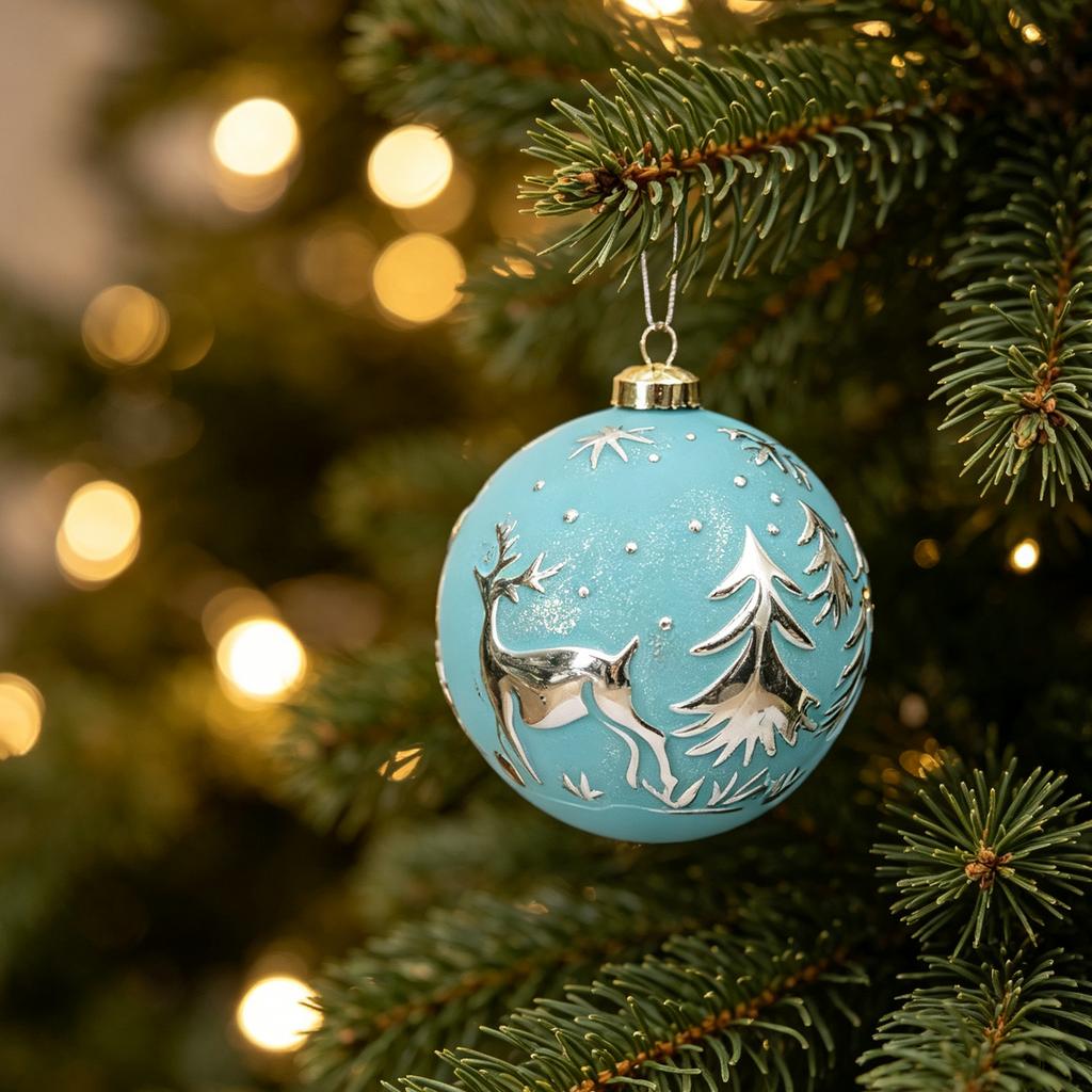 Plastic Christmas Tree Ornament Set with Assorted Painted Electroplated Hanging Balls for Holiday Decorations