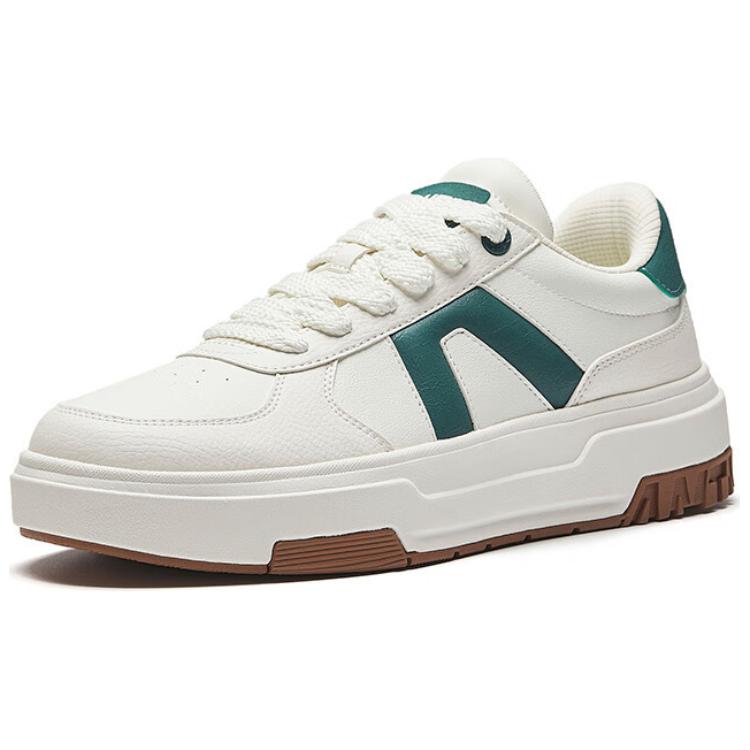 Anta A Road Comfortable Versatile Wear-Resistant Non-Slip Low-Top Skate Shoes Men Skate Shoes White Green 112448023-3