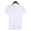 Customized V-Neck T-Shirt for Class Uniforms, Culture Promotions, DIY Logo Printing, Short Sleeve Workwear, Classmate Reunions.