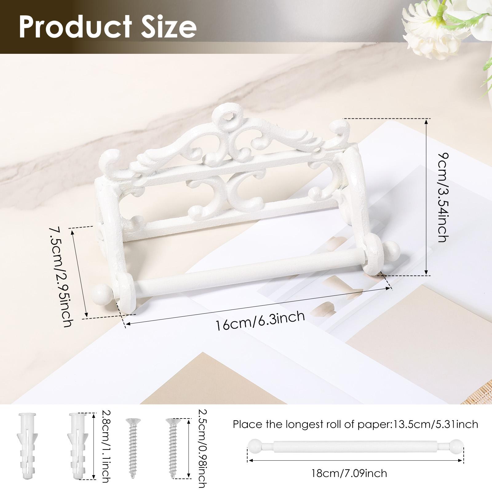 

Toilet Paper Roll Holder Metal Wall Mounted Tissue Holder European Vintage Design Toilet Paper Holder for Bathroom Decoration