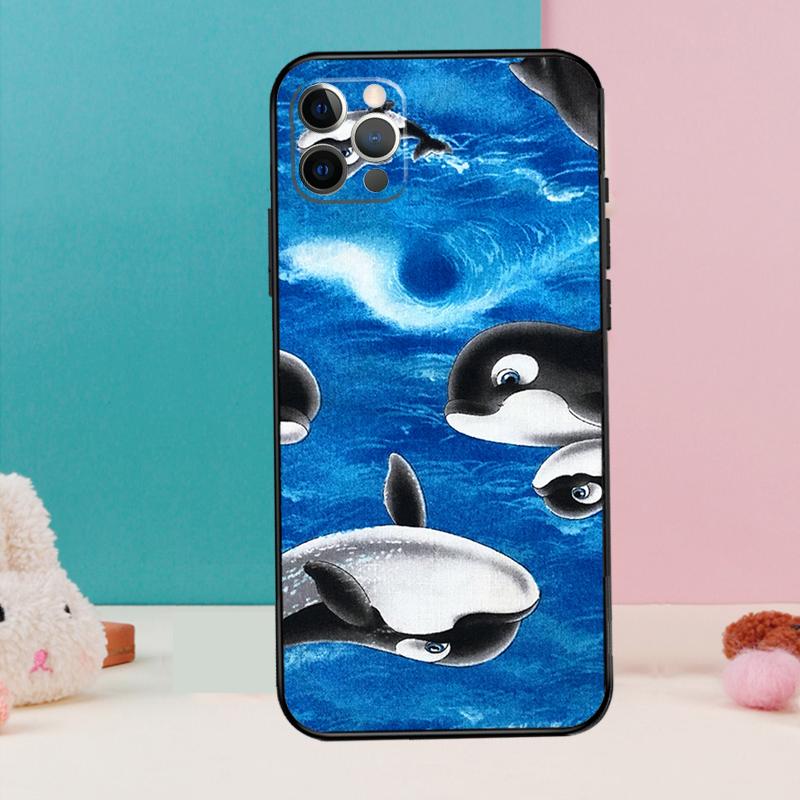 Wal Fisch Welle Meer Handyhülle Für iPhone 17 Air 16 14 13 12 11 15 Pro Max 12 13 mini 15 16 Plus 16e Hülle Coque
