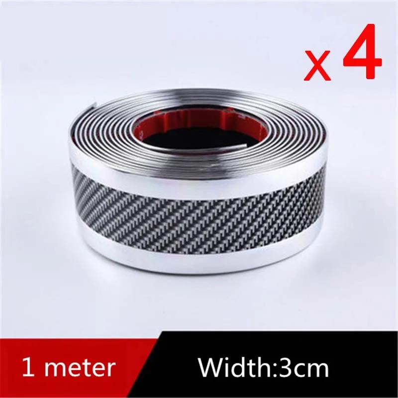 

2025 Наклейки на автомобиль Защита порога от царапин Резиновая полоса Углеродное волокно Защита порога автомобиля Бамперная пленка Стайлинг автомобиля