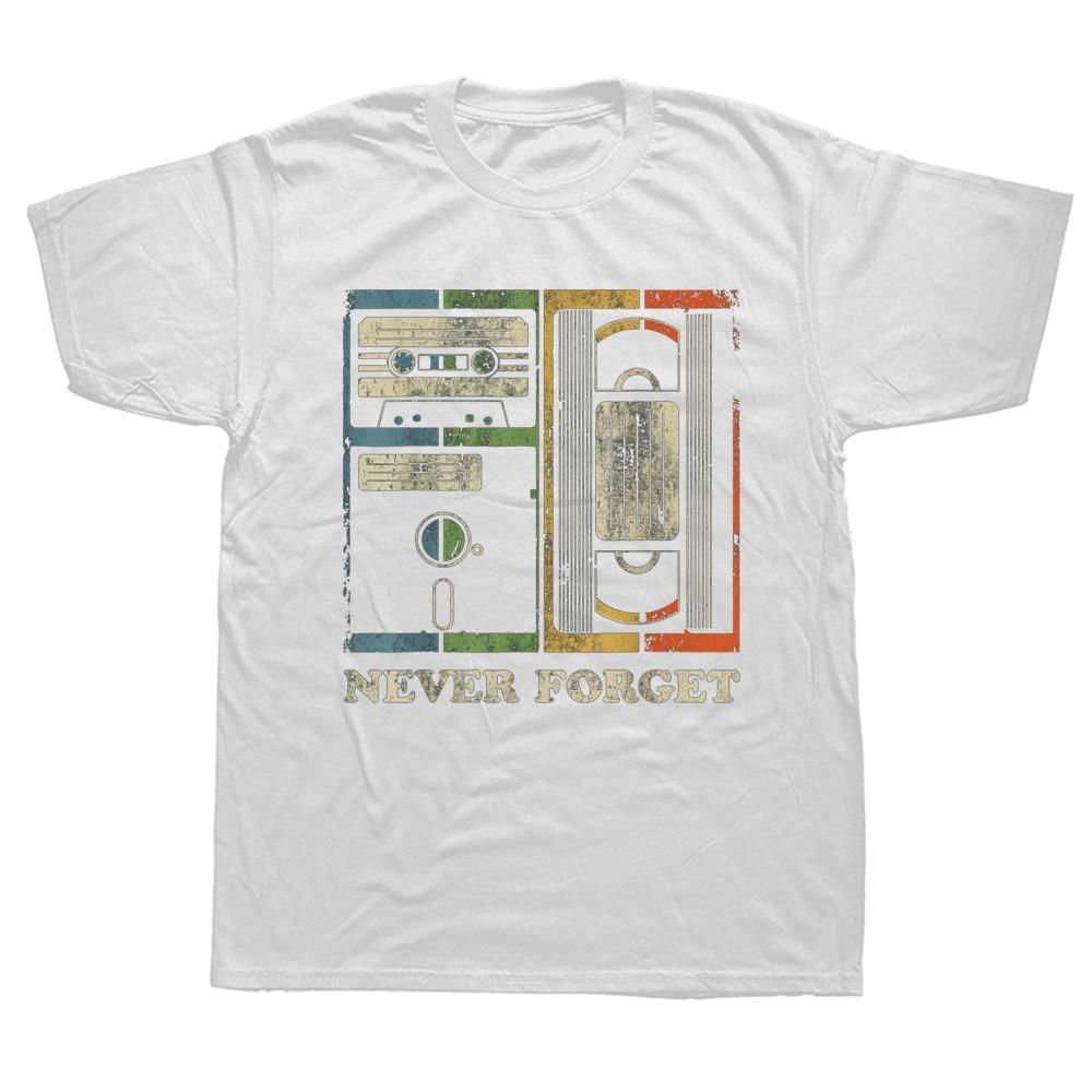 

Унисекс, забавная, никогда не забывай, ретро, ​​винтажная крутая футболка 80-х, 90-х годов, хлопковая уличная одежда с графическим рисунком, футболка с короткими рукавами, подарки на день рождения, летняя стильная футболка 4XL