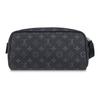 Louis Vuitton Dopp Kit Monogram Coated Canvas And Washable Fabric Toiletry Bag Men Toiletry Bag Black M46354