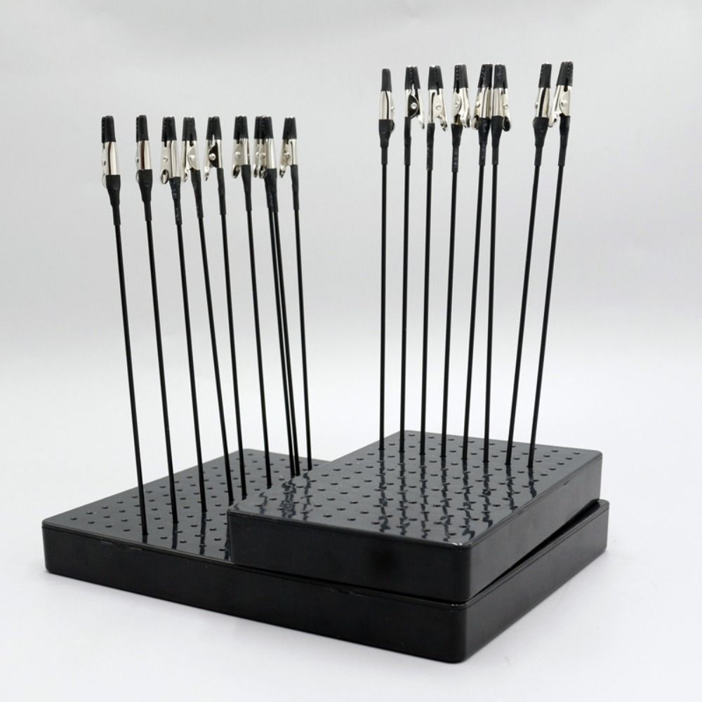 10Pcs Flexible Alligator Clip Sticks Magnetic with Base Holder Model Painting Stand Base Holder Model Crafting Assemble