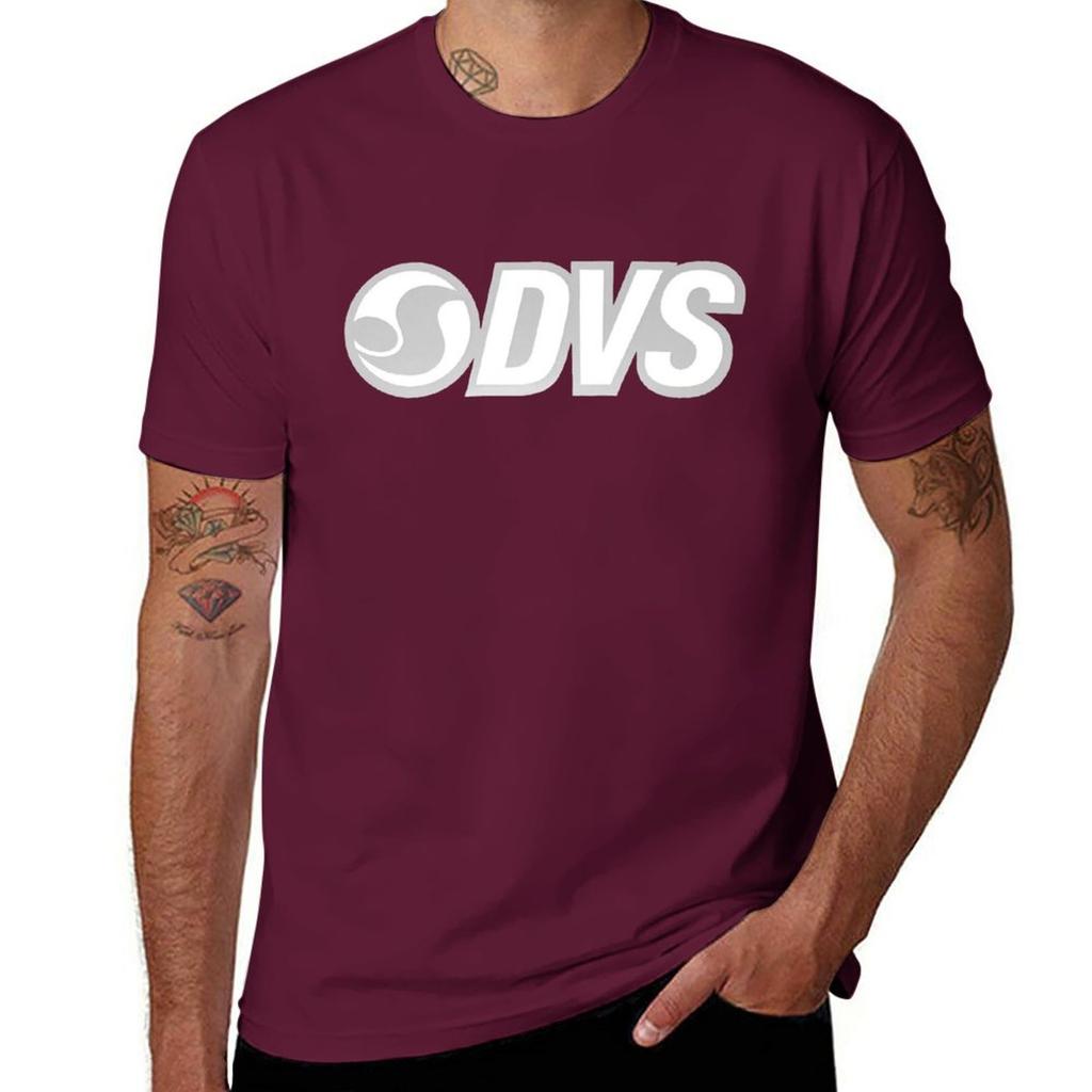 DVS Retro Skateboard T Shirt Design. T-Shirt Customizeds Blanks Mens Plain T Shirts