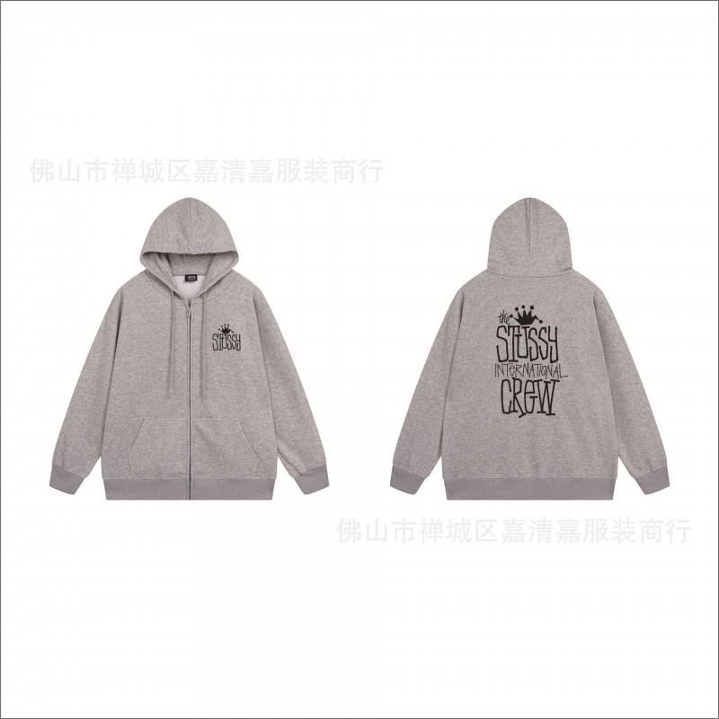 Mens Oversized Zip-Up Hooded Sweatshirt Casual Streetwear Cotton Pullover Fall