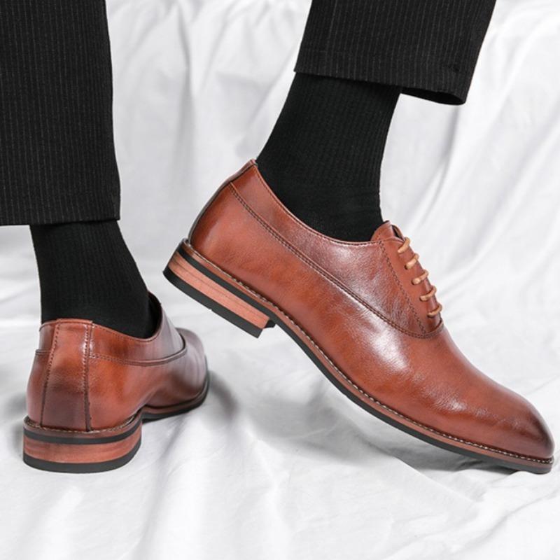 Men's Dress Shoes High Quality Leather Shoe Classic Business Casual Formal Shoes Luxury Wedding Shoes for Men Oxford Office Oes