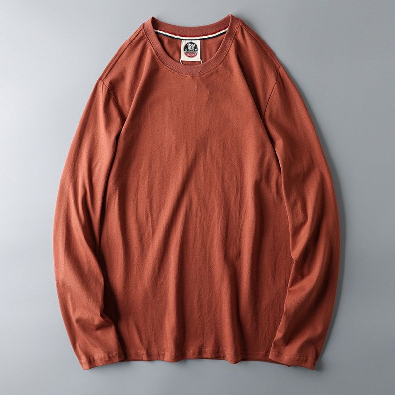 Fashion Brand Retro Cotton Foreign Trade Original Long-Sleeved T-shirt