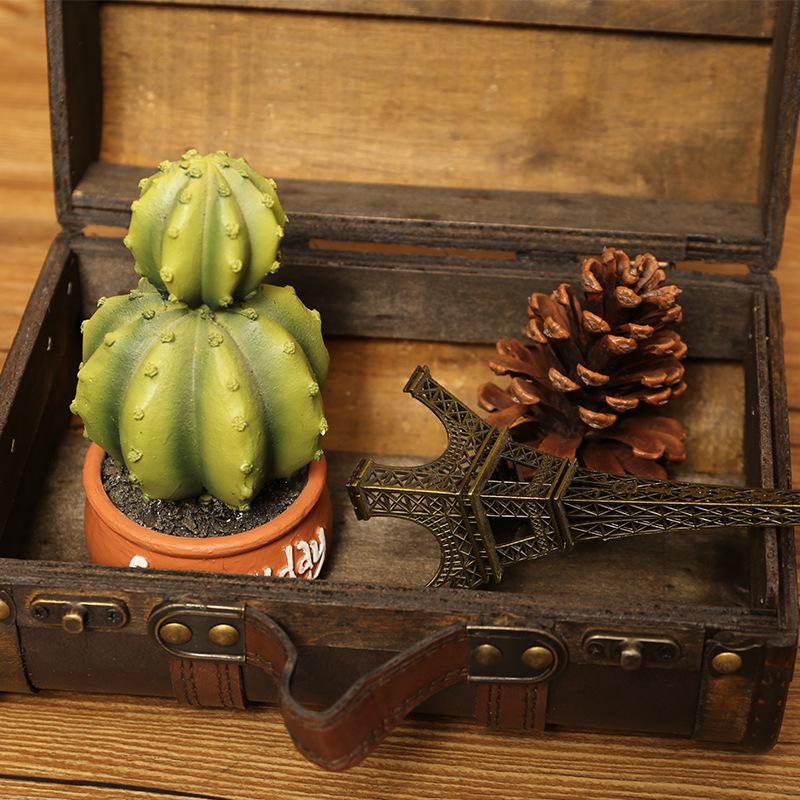 Vintage Wooden Suitcase for Storage & Photography Props