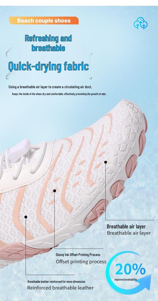 New Five-Finger Non-Slip Water Shoes: Cut-Resistant, Breathable, Multi-Functional for Swimming, Dance, Fitness, Squats, and Yoga.