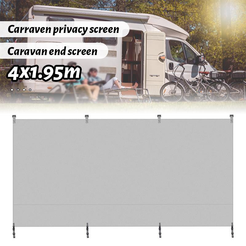 4x1,95 M Caravan Sichtschutz Auto Seitenmarkise Dachzelt Sonnenschutz Schatten SUV Camping Baldachin Outdoor Zelte Zubehör Kit