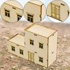 1/64 1/60 Miniature House Made of , Unpainted, Unique Ornament Accessory, DIY Building, Ready for