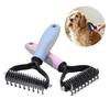 Stainless Steel Pet Comb Professional Pet Deshedding Brush Dog Hair Remover Dog Trimmer Comb  Home