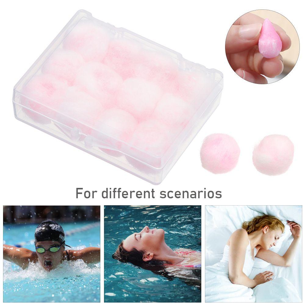 Soft Soundproof Sound Insulation Noise Reduction Swimming Ear Plugs Wax Cotton Earplugs Sleeping Snoring