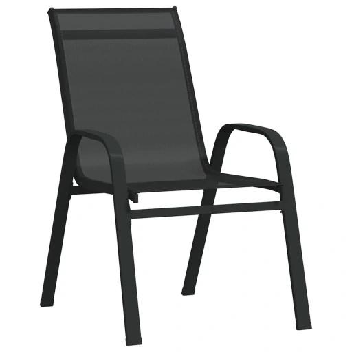 Vidaxl 3-teiliges Bistro-Möbelset für den Garten, Schwarz