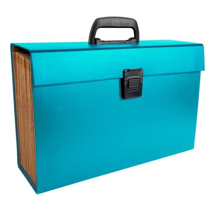 Trieur valisette - exacompta - 58420e-4 - lot de 4 - 20 compartiments - assortis