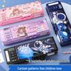 Kids Multi-Functional Pencil Case with Password Lock - Double Layer, Large Capacity for Boys and Girls