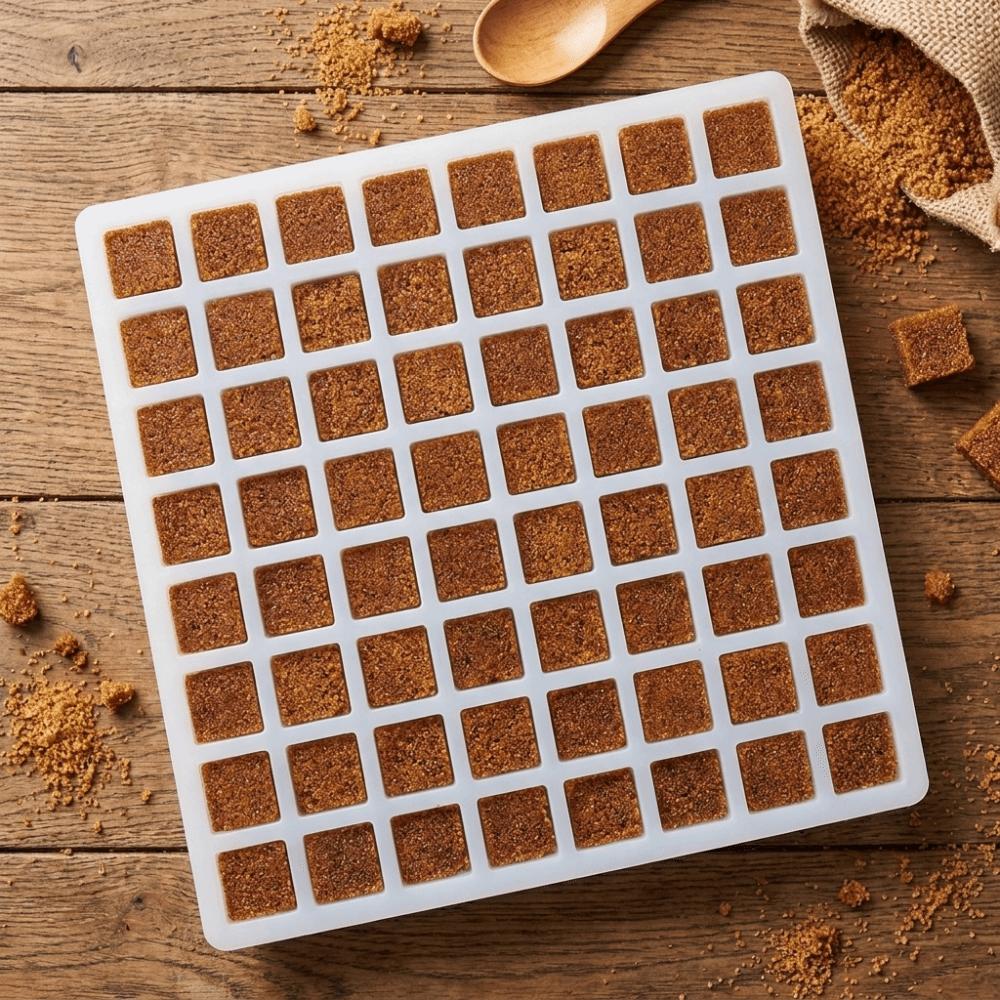 42/56/64/80-Cavity Silicone Mold Easy To Remove Non-Stick Brown Sugar Mold Durable Flexible Chocolate Molds Homemade Brown Sugar