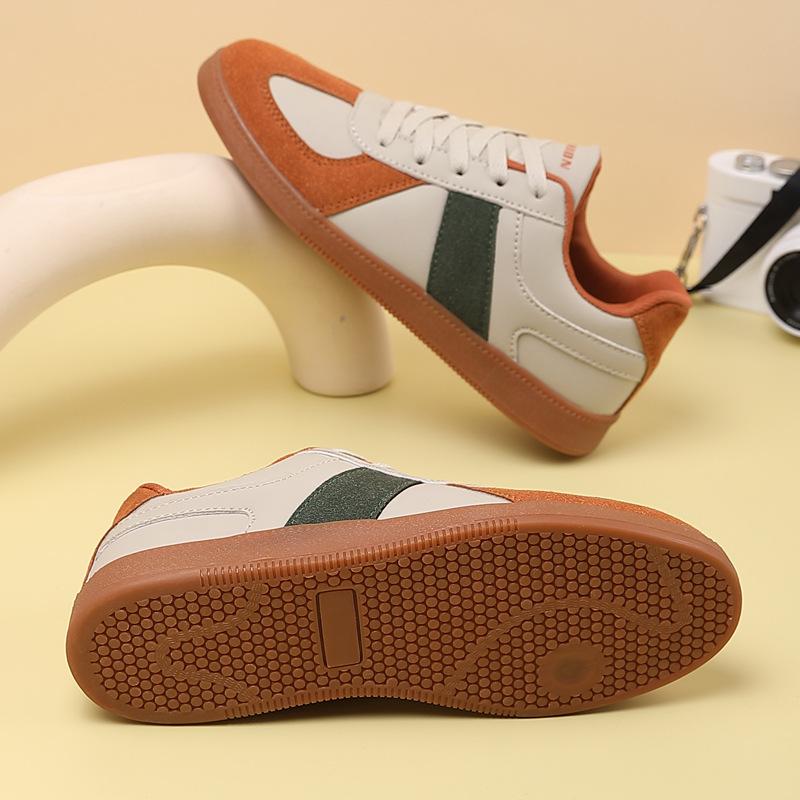 

New German training shoes for men and women couples breathable flat bottom casual non-slip and wear-resistant ins retro trendy shoes sports board 46