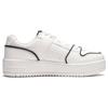 Li Ning Cheese Slip Resistant Abrasion Resistant Low top Skateboard Shoes Women's White Black AGCU104-1