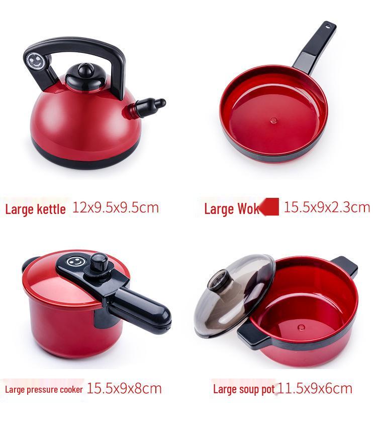 Kids' Pretend Play Kitchen Set: Cooking Toys with Cutting Fruit