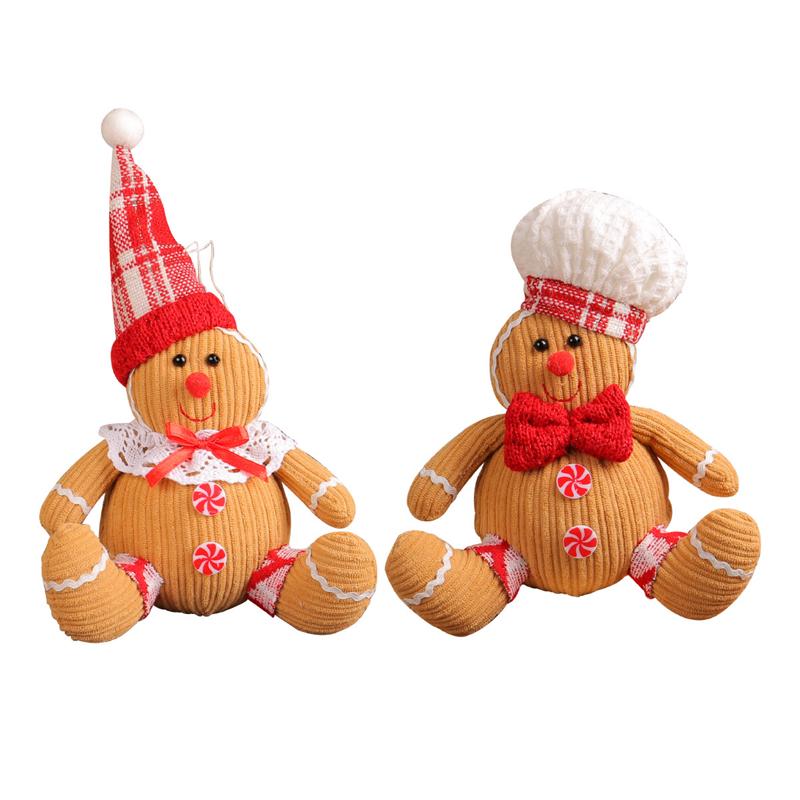 Christmas Gingerbread Man Doll Xmas Tree Hanging Ornament Pendants Kids New Year Gift 2025 Christmas Decoration For Home Navidad