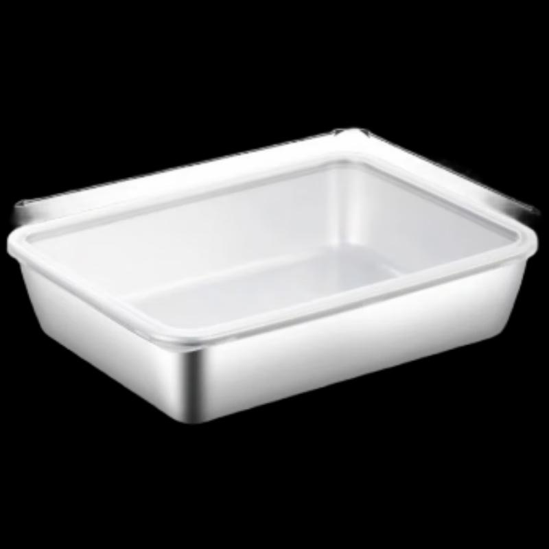 Набор квадратных подносов для еды из нержавеющей стали Mengzhang 304