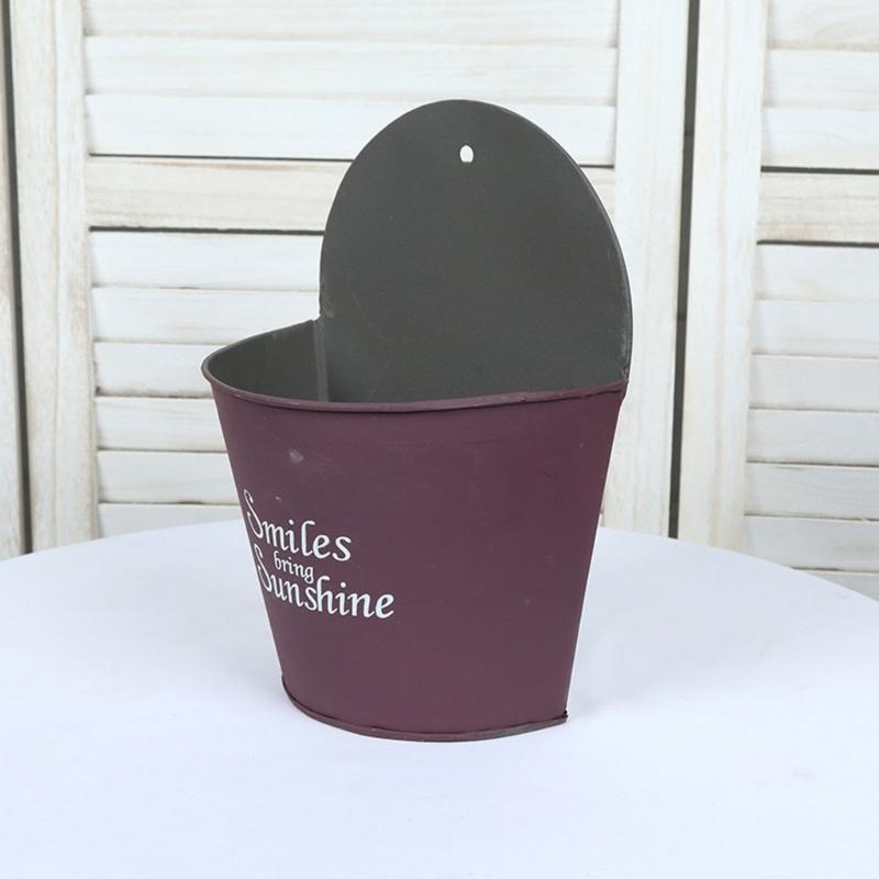 Vaso da Fiori da Parete Cesti per Piante da Appendere Cesto Semicircolare Balcone Giardino