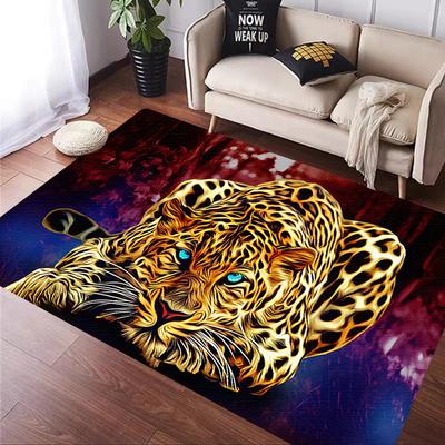 Rose Leopard Print Carpet African Cheetah Room Decoration Large Area Rugs Living Sofa Doormat Non Slip Hallway Balcony Floor Mat