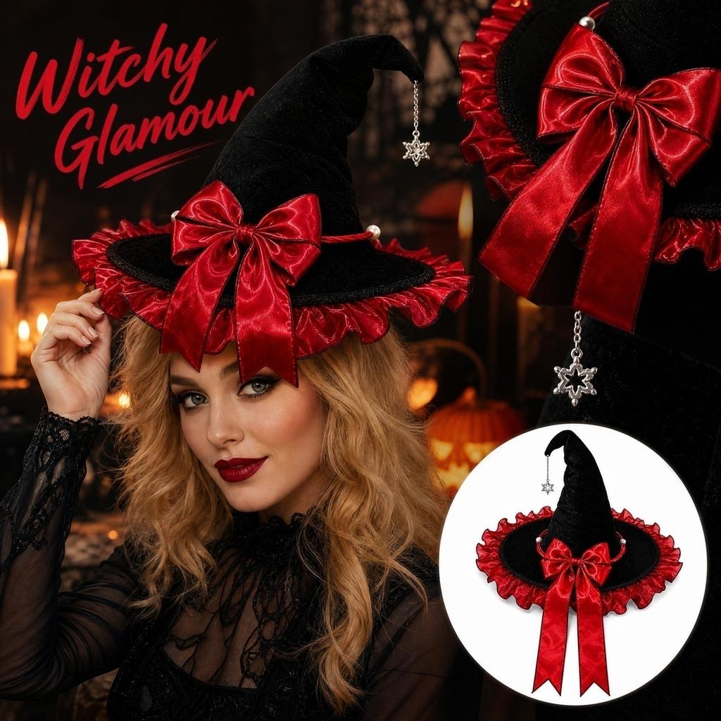 Halloween Witch Hat with for Costume Accessories