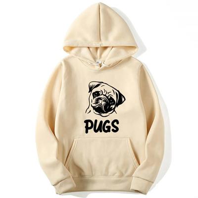Lustiger Mops-Kapuzenpullover, Tierdruck, Unisex, Damen, modisch, lässig, übergroßer Kapuzenpullover, Kapuzenpullover, Pullover, Unisex-Trainingsanzüge, Kleidung