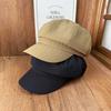New Vertical Pleated Newsboy Hat Solid Color Versatile Octagonal Hat Breathable Lining Cheekbones Women's Visor Hat