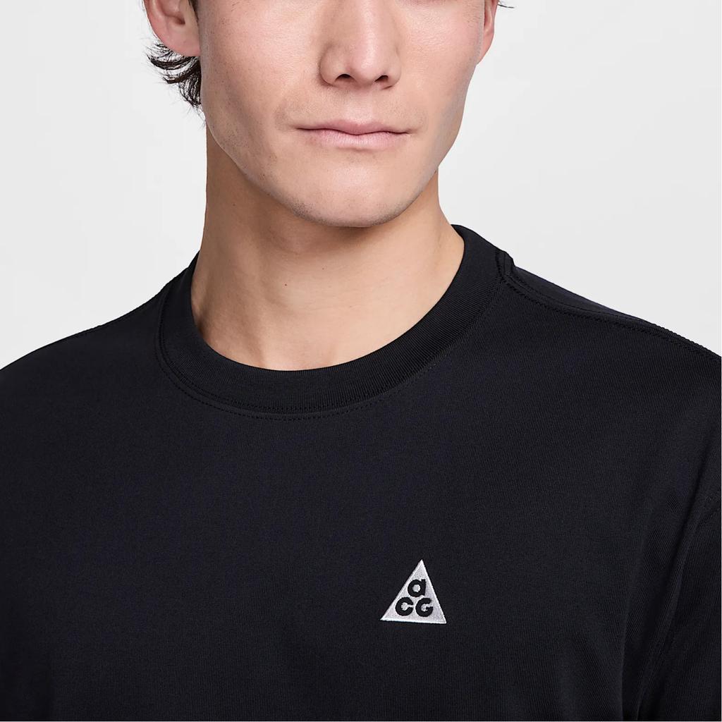 Nike Max90 ACG Back Logo Print Moisture-Wicking Loose Comfortable Fashion Short Sleeve T-Shirt Men Tops Black HJ0799-010