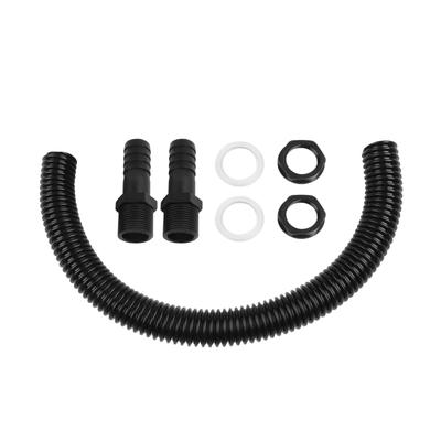 Water Butt Interconnect Kit Including 50cm Pipe 25mm Connectors Washers And Nuts For Rainwater Diversion Projects