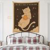 VIKAMA Child of the Universe Cat Tapestry Vintage Esoteric Design For Cozy Decor Bedroom Wall Styling and Photo Backdrops