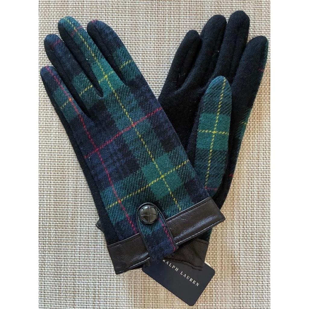 Used *.゜ [New] RALPH LAUREN Ralph Lauren gloves check *.゜