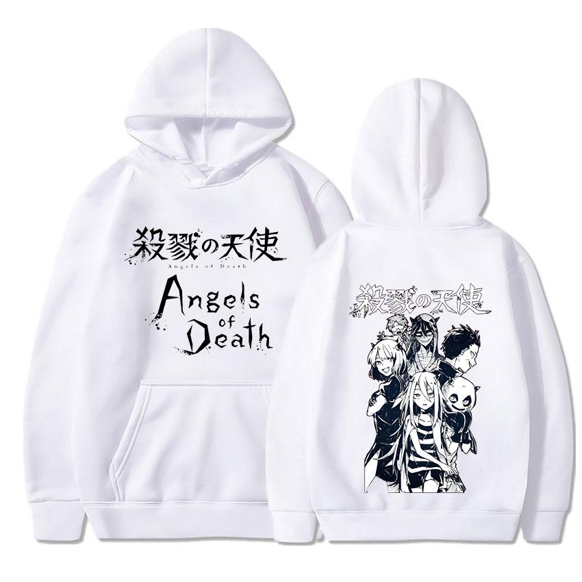 Anime Angels of Death Hoodies Cool Caroon Rache Gardner Isaac Foster Graphic Streetwear Harajuku Couple Sweatshirts Pullover Unisex